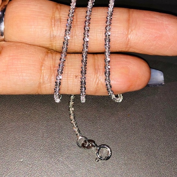 Beautiful Turkish gold vermeil 925 sterling silver sparkle chain Best Gift Ever! - Picture 6 of 6